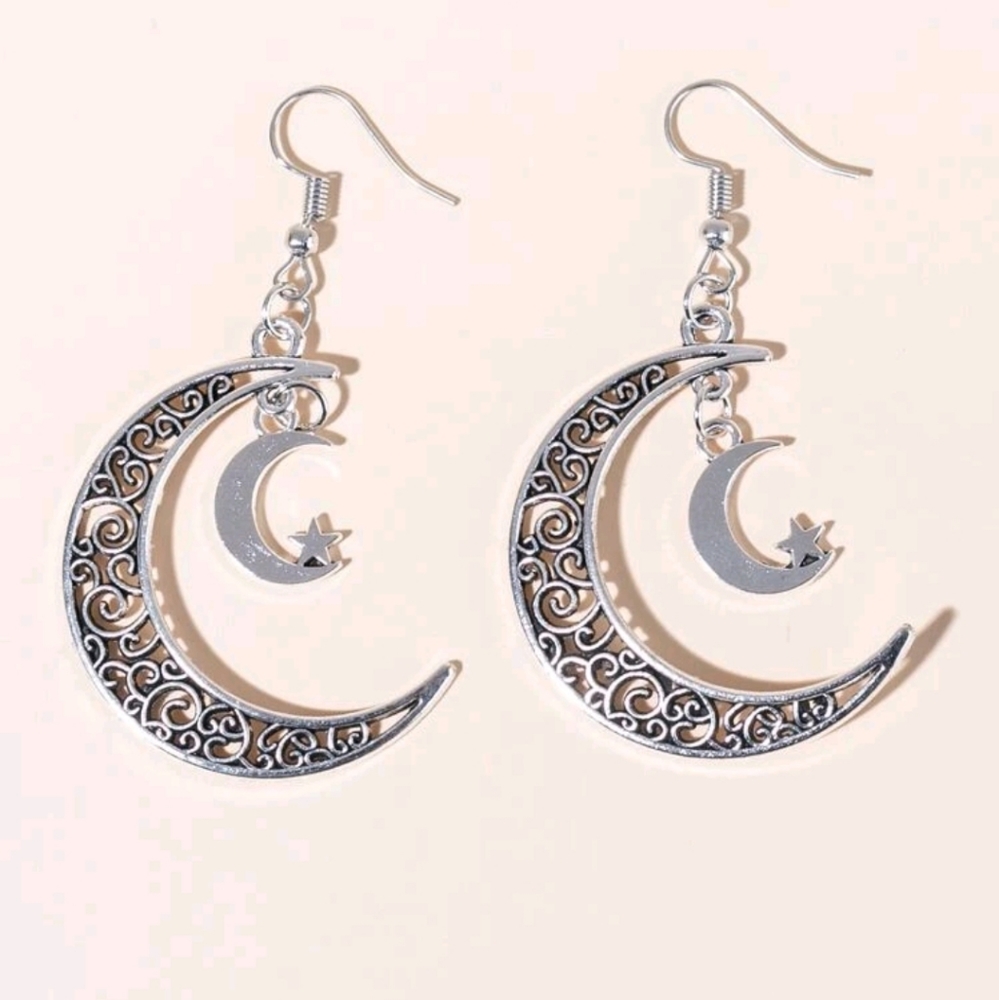 Moon Drop Earrings